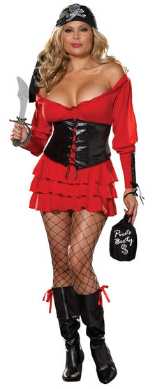 Family Jewel Sexy Pirate Wench Plus Size Costume