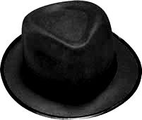 Adult Durashape Fedora Hat - Black