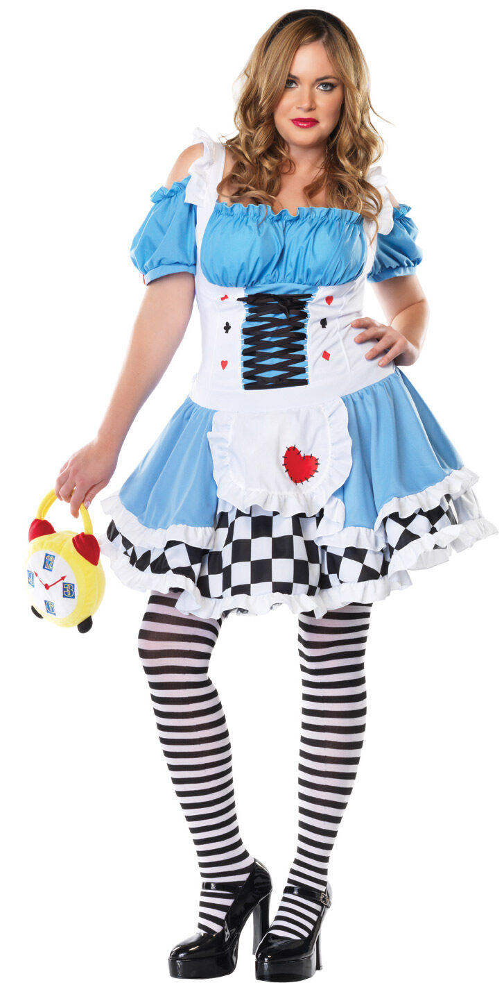 Alice in wonderland fancy dress plus size hotsell