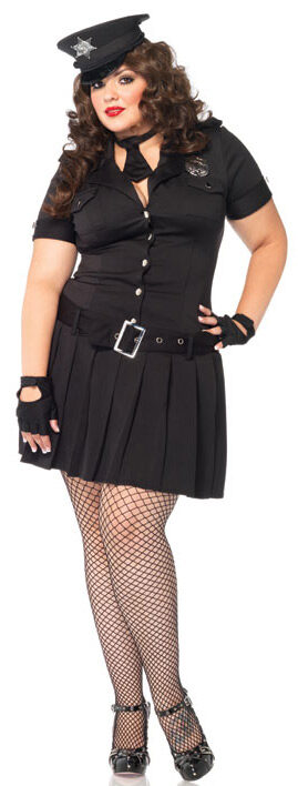 Plus size police on sale officer costume