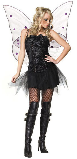 Sexy Velvet Dark Fairy Costume