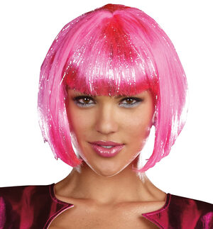 Hot Pink Robot Wig