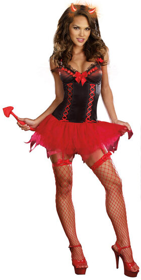 Sexy Hell to Pay Light Up Devil Costume