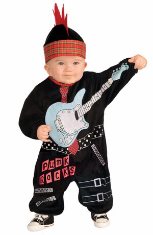 Punk Rocks Rockstar Baby Costume