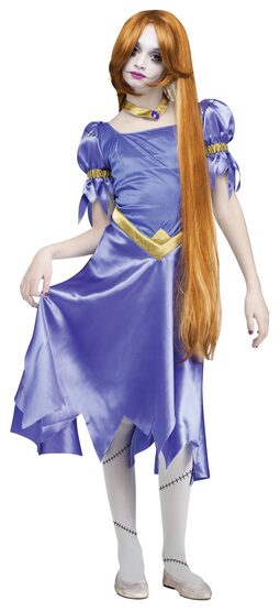 Rapunzel Zombie Princess Kids Costume