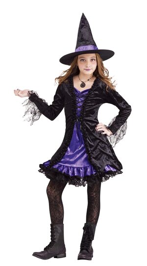 Magical Lace Witch Kids Costume