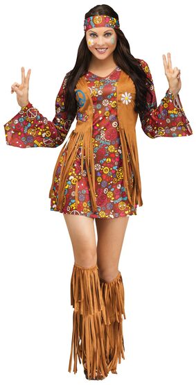 60s Peace and Love Hippie Adult Costume