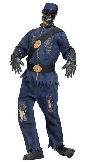 Union Blue Zombie Adult Costume