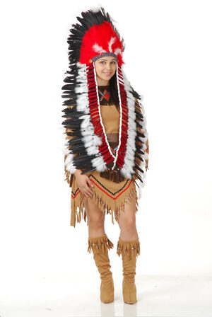 Indian Headdress with Trailer