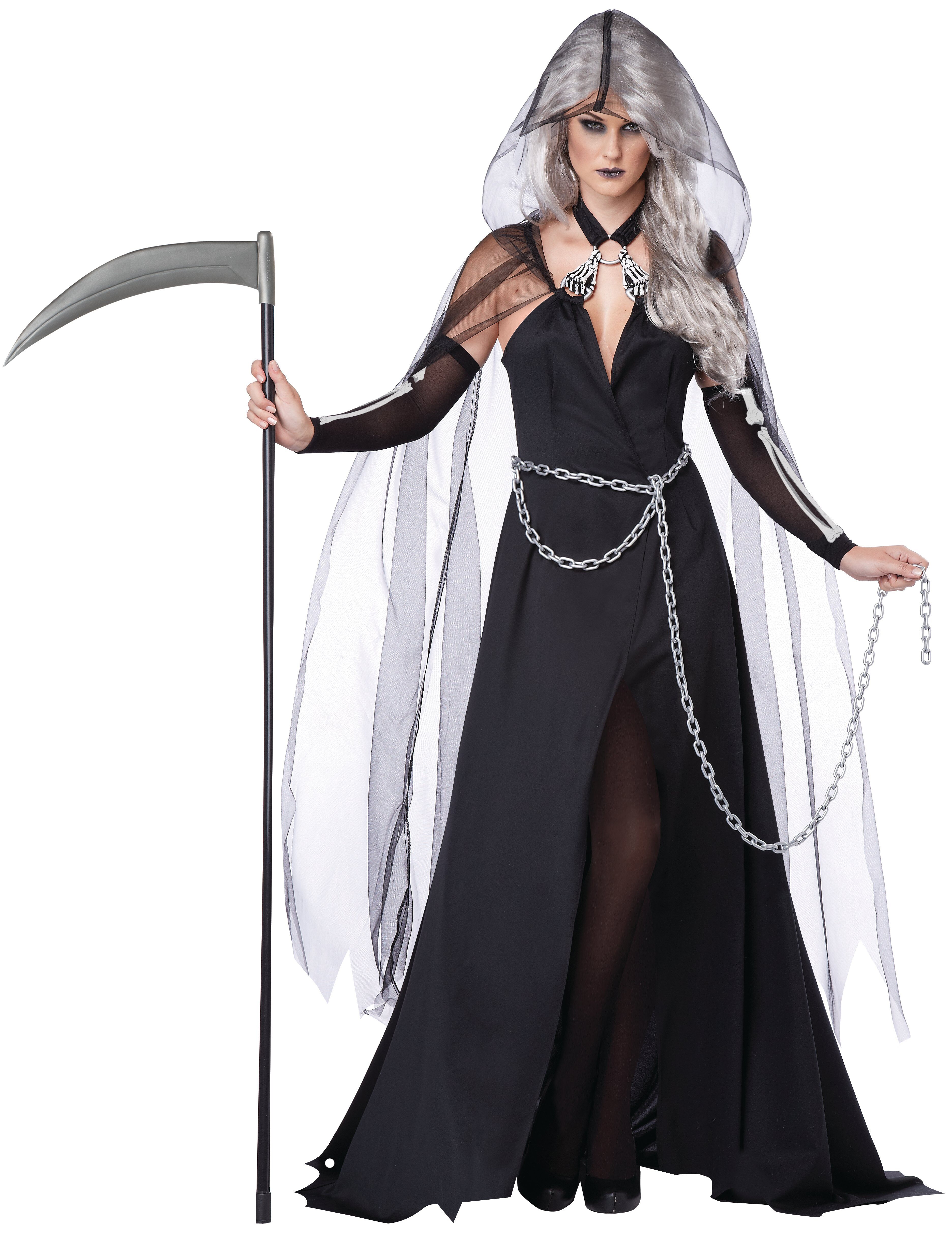 Sexy Lady Reaper Scary Costume Mr. Costumes