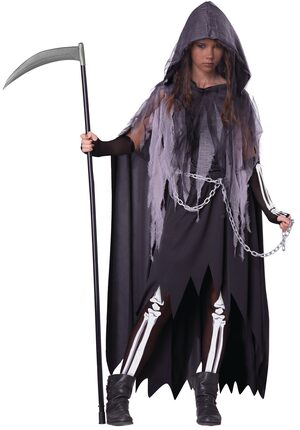 Miss Reaper Scary Kids Costume