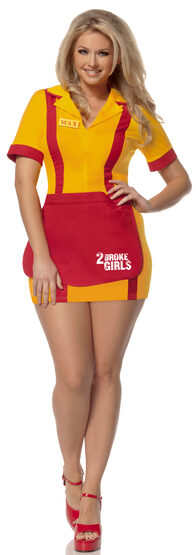 2 Broke Girls Waitress Plus Size Costume