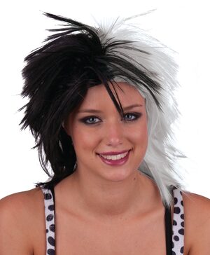 Black and White Clown Wig