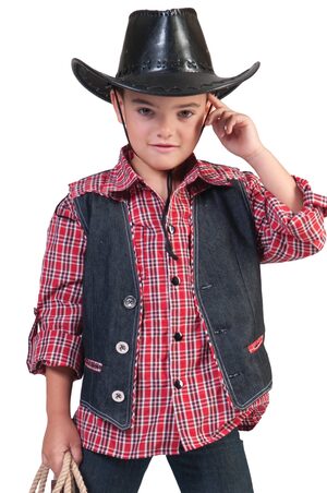 Boys Cowboy Vest Kids Costume