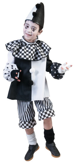Checkered Clown Kids Costume