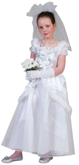 Elegant Bride Kids Costume