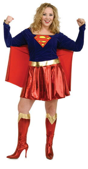 Sexy Plus Size Supergirl Costume