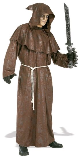 Mens Mad Monk Scary Costume
