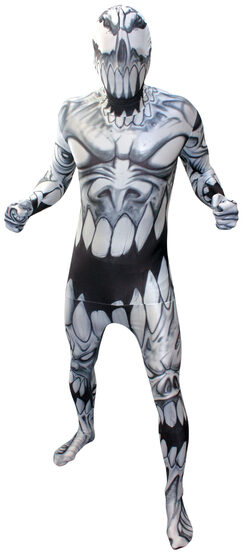 Scary Mouth Morphsuit Adult Costume