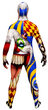 Scary Clown Morphsuit Adult Costume