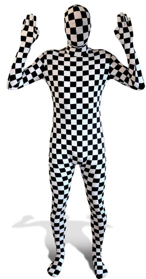 Checkered Morphsuit Adult Costume