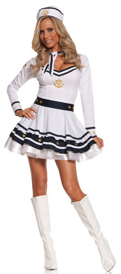 Sexy Drop Anchor Sailor Girl Costume