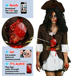 Ladies Beating Heart Pirate Adult Costume