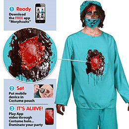 Scary Eat Your Eye Out Doctor Adult Costume