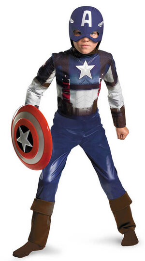 Classic Captain America Retro Kids Costume