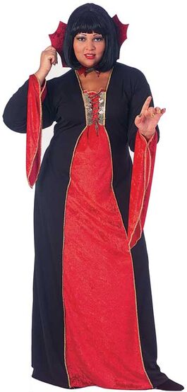 Adult Gothic Vampiress Plus Size Costume