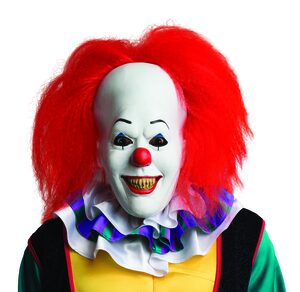 Scary Clown Mask With Wig Scary Clown Mask With Wig