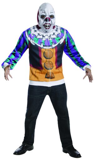 Scary Pennywise Clown Hoodie Adult Costume