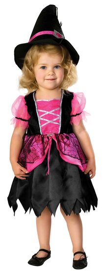 Pretty in Pink Witch Kids Costume