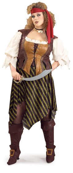 Pretty Pirate Wench Plus Size Costume