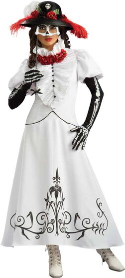 Grand Heritage Skeleton Bride Adult Costume