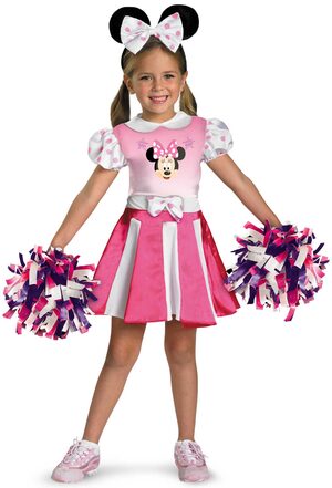Toddler Minnie Mouse Cheerleader Kids Costume