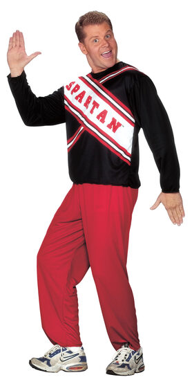 Mens Spartan Cheerleader Adult Costume