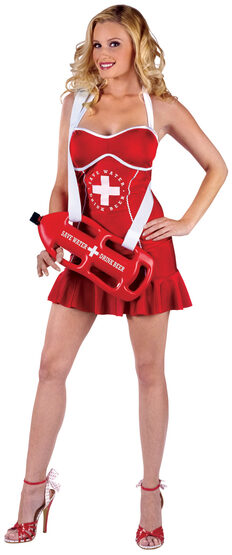 Sexy Off Duty Lifeguard Beer Girl Costume
