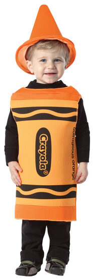 Outrageous Orange Crayon Kids Costume