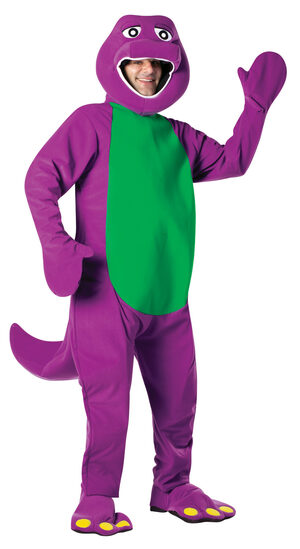 Mens Barney the Dinosaur Adult Costume