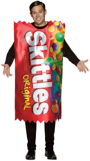 Mens Skittles Candy Adult Costume