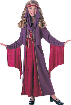 Girls Gothic Princess Kids Costume