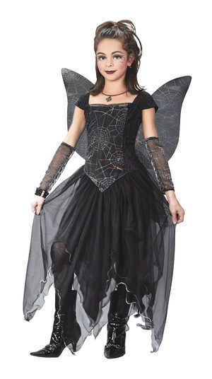 Gothic Fairy Princess Kids Costume - Mr. Costumes