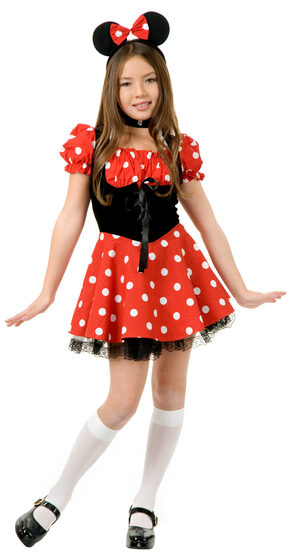Little Miss Minnie Mouse Kids Costume