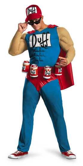 Duffman Simpsons Muscle Adult Costume