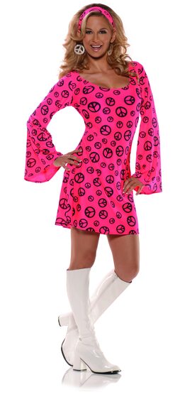 60's Peace and Love Go Go Adult Costume
