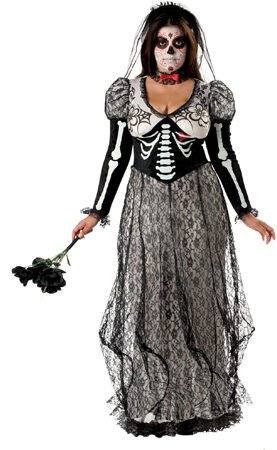 Boneyard Bride Scary Plus Size Costume