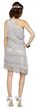 Silver Shimmery Flapper Adult Costume