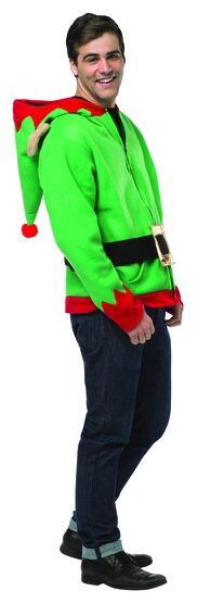 Elf Hoodie Adult Costume