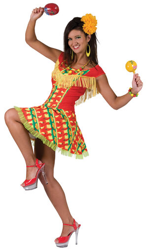 Womens Fiesta Dress Mexican Adult Costume